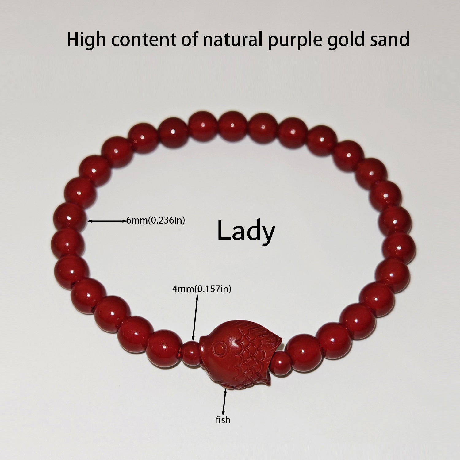 7 Styles Of Cinnabar Bracelets 8mm And 6MM