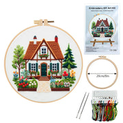 Garden Cottage Embroidery Material Package