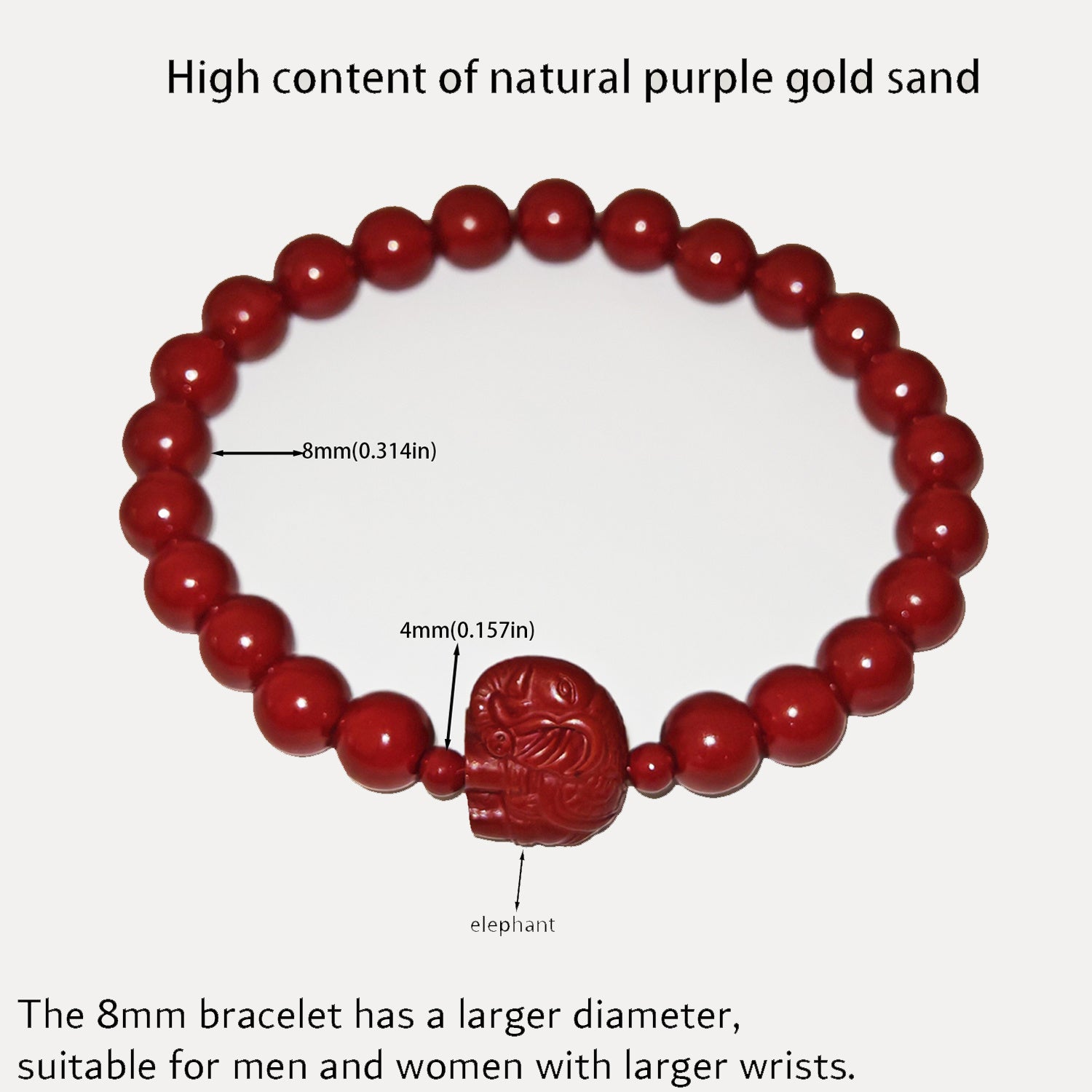 7 Styles Of Cinnabar Bracelets 8mm And 6MM