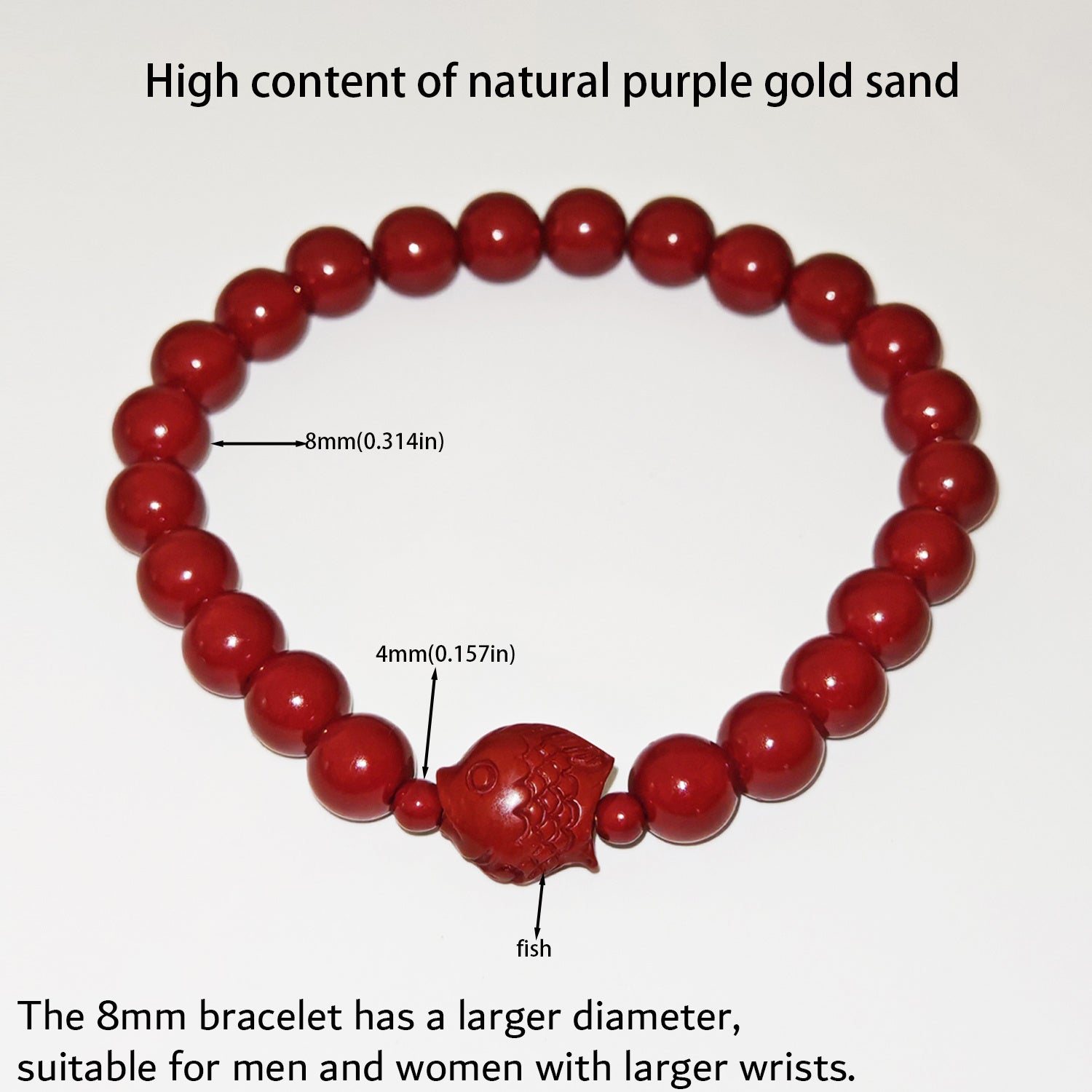 7 Styles Of Cinnabar Bracelets 8mm And 6MM