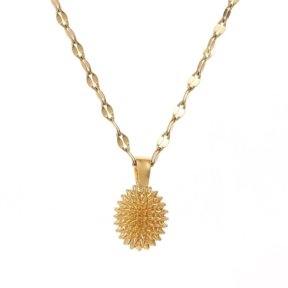 Women's Solid Durian Necklace Simple And Elegant