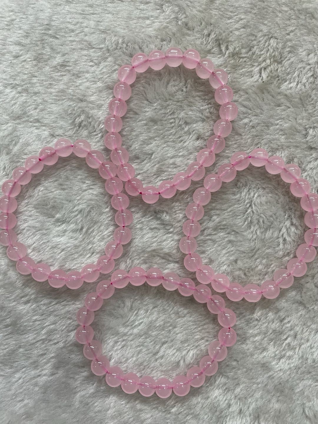 Natural Rose Quartz Bracelet Fresh And Simple