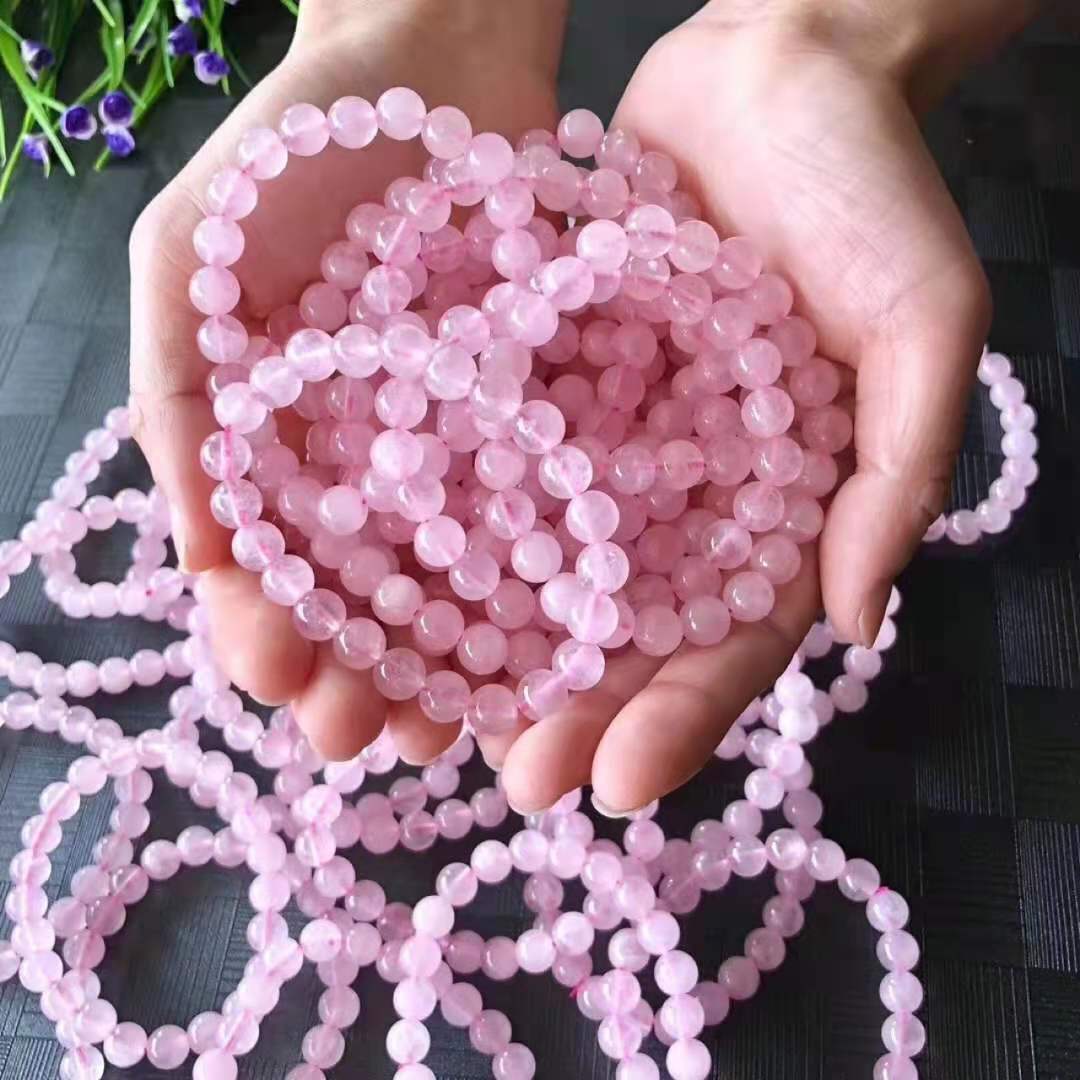 Natural Rose Quartz Bracelet Fresh And Simple