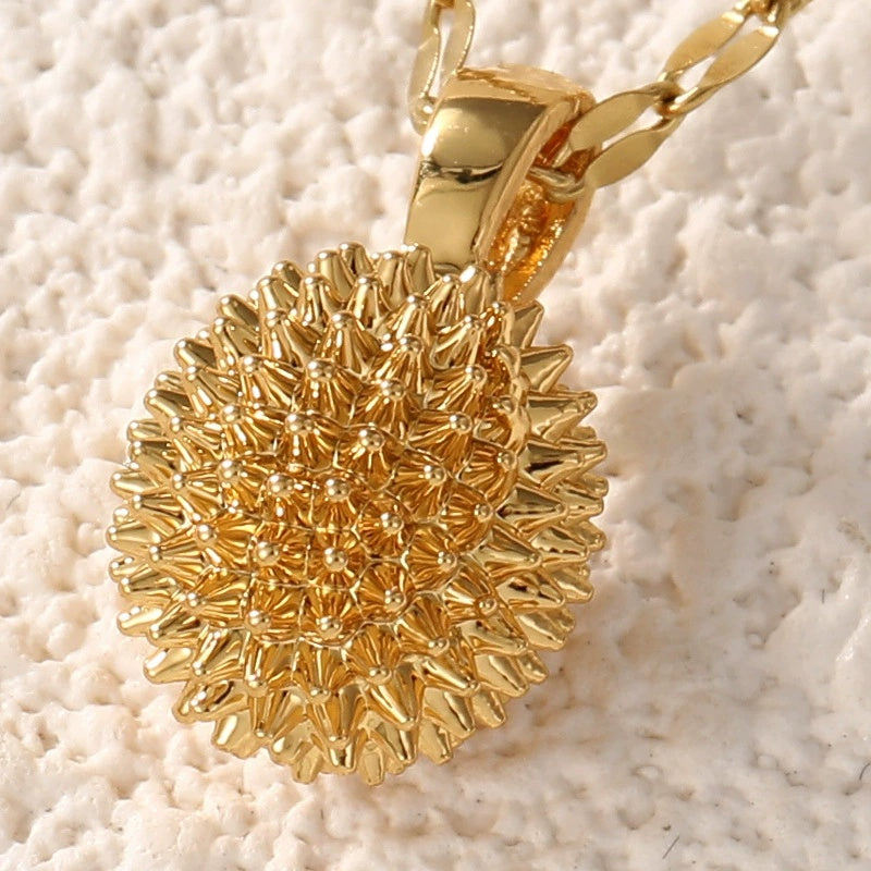 Women's Solid Durian Necklace Simple And Elegant
