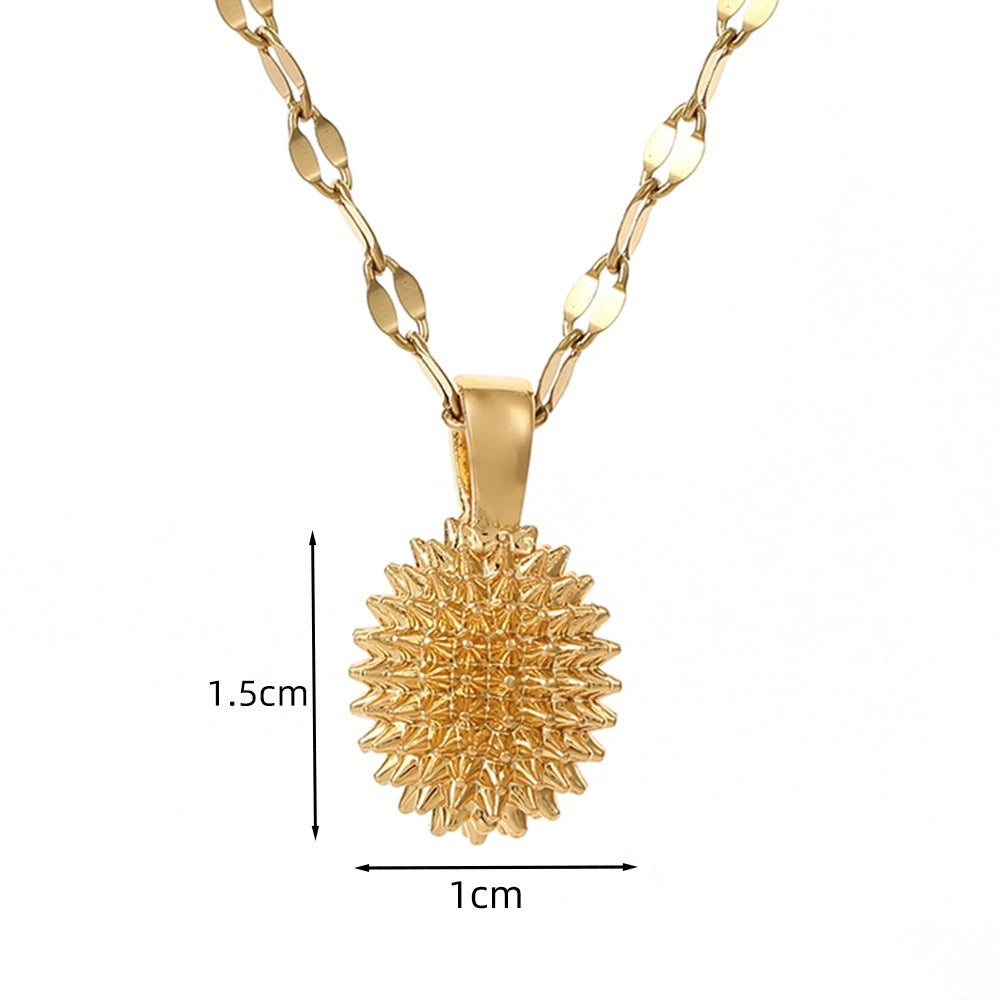 Women's Solid Durian Necklace Simple And Elegant
