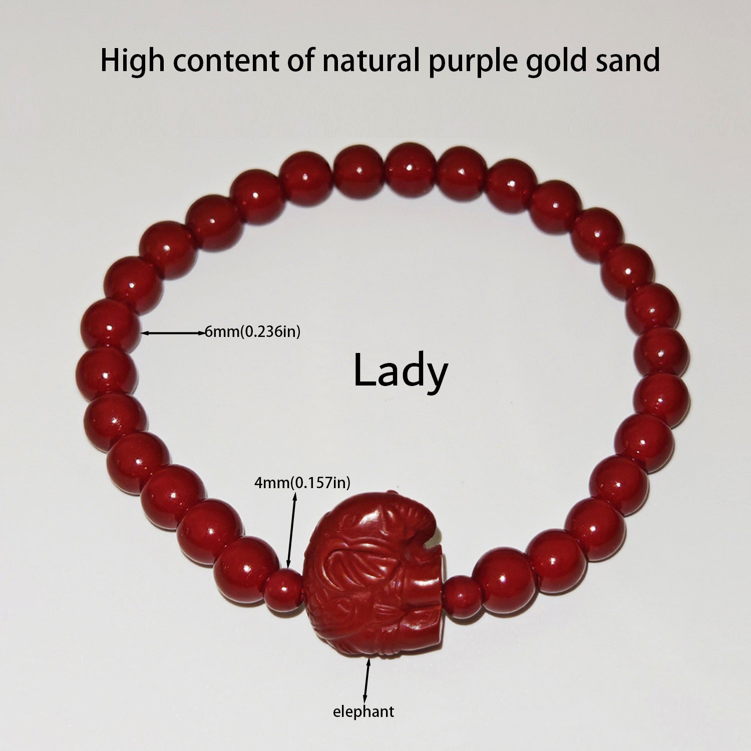 7 Styles Of Cinnabar Bracelets 8mm And 6MM